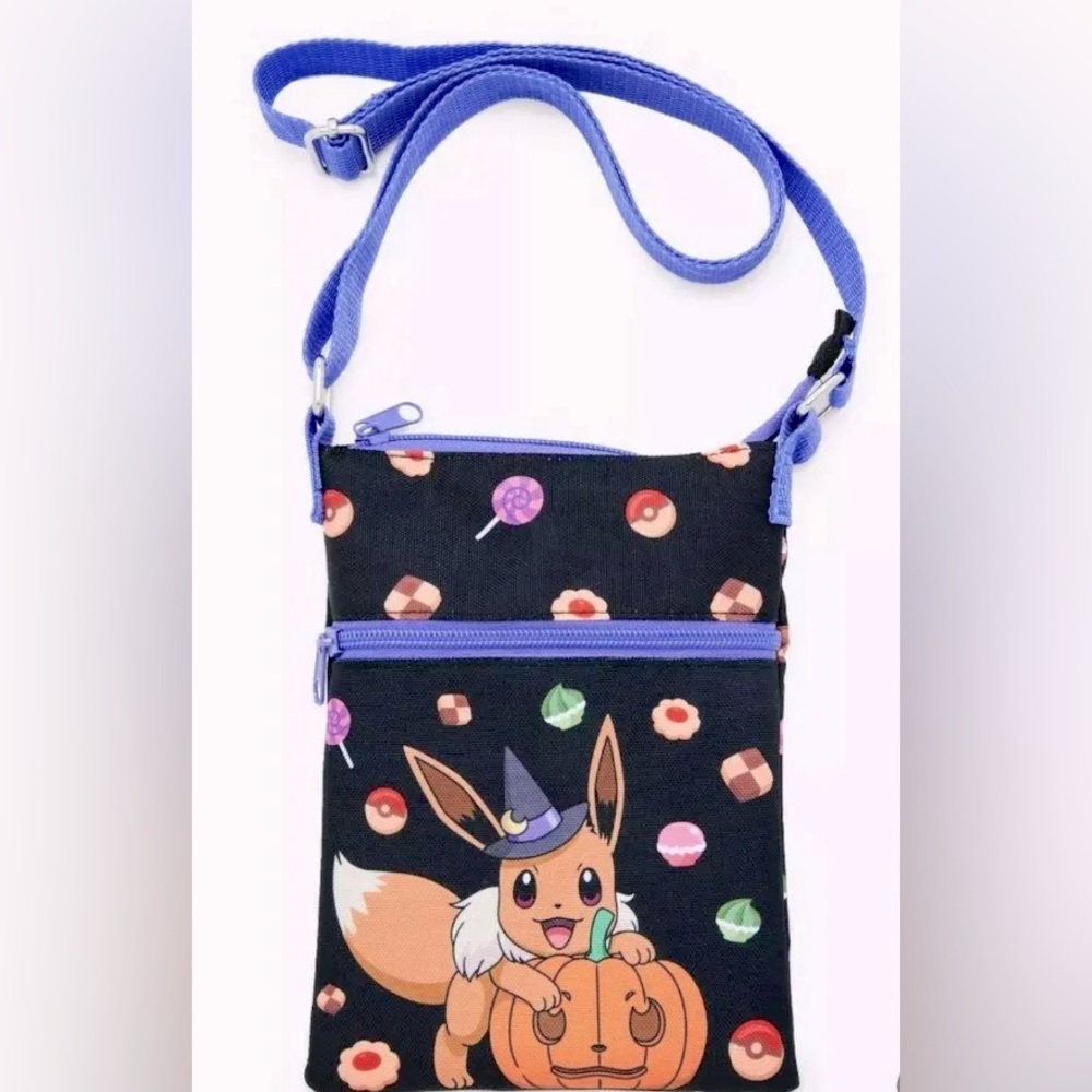 Loungefly Pokemon Halloween Eevee Passport Crossbody Bag